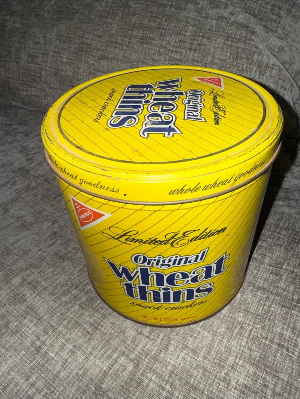 Vintage 1987 Nabisco Original Limited Edition Wheat Thins Snack Crackers Tin